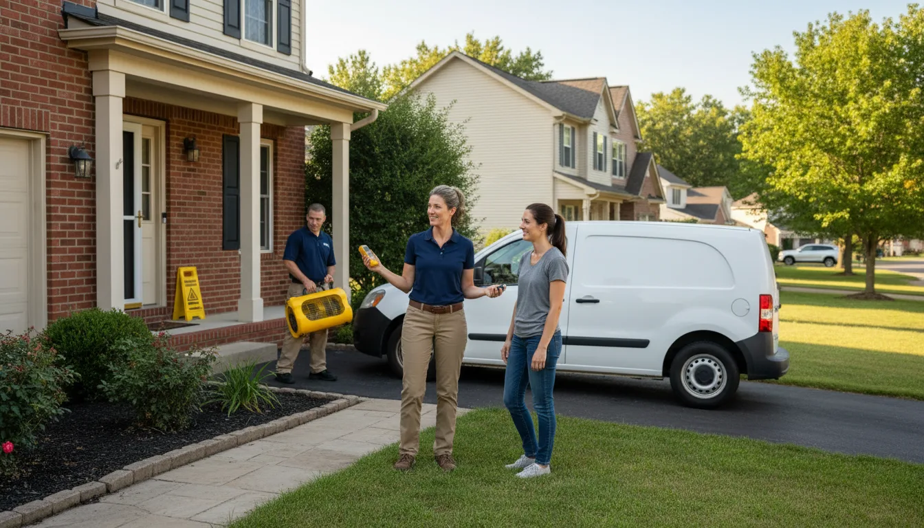 Residential water damage restoration in Norwood, NC
